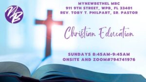 Christian Education - Sundays at 8:45am